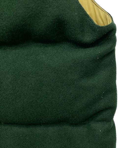 Crescent Down Works（クレセントダウンワークス）Crescent Down Works (クレセントダウンワークス) 中綿ベスト グリーン サイズ:Sの古着・服飾アイテム