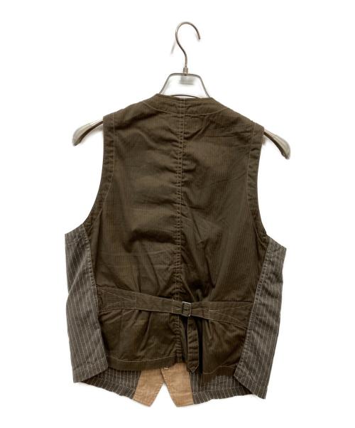 ADJUSTABLE COSTUME（アジャスタブルコスチューム）ADJUSTABLE COSTUME (アジャスタブルコスチューム) ベスト ブラウン サイズ:38の古着・服飾アイテム