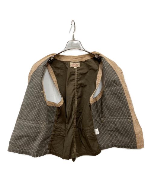 ADJUSTABLE COSTUME（アジャスタブルコスチューム）ADJUSTABLE COSTUME (アジャスタブルコスチューム) ベスト ブラウン サイズ:38の古着・服飾アイテム