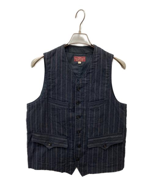 ADJUSTABLE COSTUME（アジャスタブルコスチューム）ADJUSTABLE COSTUME (アジャスタブルコスチューム) ベスト ネイビー サイズ:38の古着・服飾アイテム