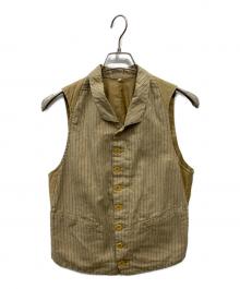 SUGAR CANE×MISTER FREEDOM（シュガーケーン×ミスターフリーダム）の古着「STRIPE HACENDADO WAISTCOAT」｜ベージュ