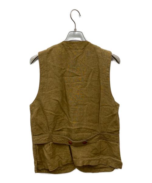 DAPPER'S（ダッパーズ）DAPPER'S (ダッパーズ) リネンベスト ブラウン サイズ:36の古着・服飾アイテム