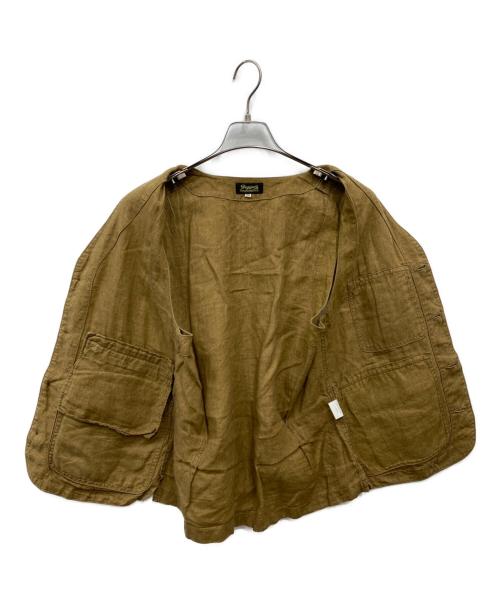 DAPPER'S（ダッパーズ）DAPPER'S (ダッパーズ) リネンベスト ブラウン サイズ:36の古着・服飾アイテム