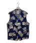 DUKE KAHANAMOKU（デュークカハナモク）の古着「COTTON TAILORED VEST DUKE'S PINEAPPLE」｜ネイビー