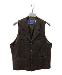 PENDLETON（ペンドルトン）の古着「ヘリンボーンベスト」｜ブラウン