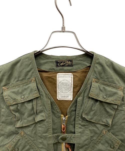 COLIMBO（コリンボ）COLIMBO (コリンボ) グレンコーブフィールドベスト カーキ サイズ:Lの古着・服飾アイテム