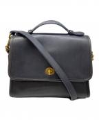 COACHコーチ）の古着「オールド ショルダーバッグ」｜ブラック