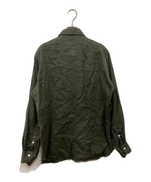 ARCODIO（アルコディオ）ARCODIO (アルコディオ) リネンシャツ カーキ サイズ:Lの古着・服飾アイテム