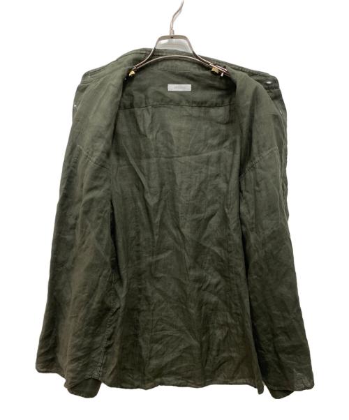 ARCODIO（アルコディオ）ARCODIO (アルコディオ) リネンシャツ カーキ サイズ:Lの古着・服飾アイテム