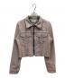 moussy（マウジー）の古着「ZIP UP COMPACT DENIM JACKET」｜ピンク