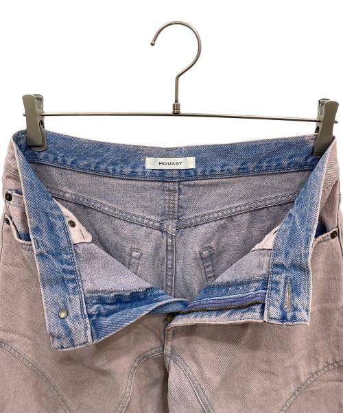 moussy（マウジー）moussy (マウジー) SUNBURNED CHEMICAL BAGGY DENIM PANTS ピンク サイズ:2の古着・服飾アイテム