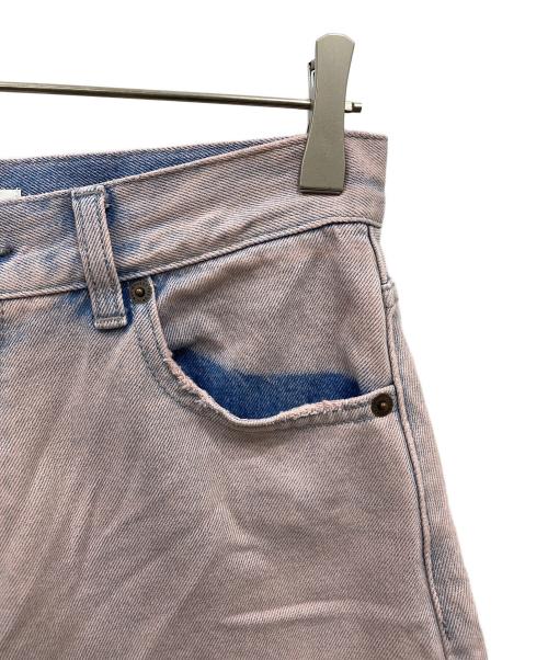 moussy（マウジー）moussy (マウジー) SUNBURNED CHEMICAL BAGGY DENIM PANTS ピンク サイズ:2の古着・服飾アイテム