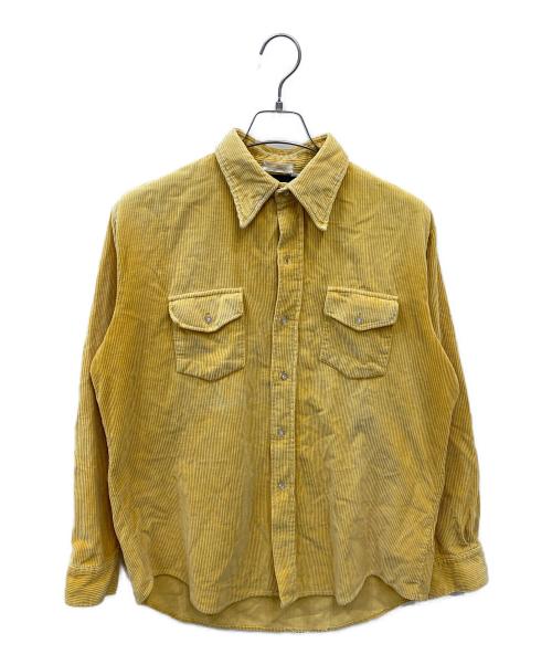 The Patriot（ザ・パトリオット）The Patriot (ザ・パトリオット) 70s コーデュロイシャツ イエロー サイズ:Lの古着・服飾アイテム