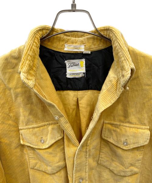 The Patriot（ザ・パトリオット）The Patriot (ザ・パトリオット) 70s コーデュロイシャツ イエロー サイズ:Lの古着・服飾アイテム