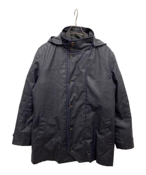 dunhill（ダンヒル）dunhill (ダンヒル) ポリ加工ライナー付コート ネイビー サイズ:Sの古着・服飾アイテム