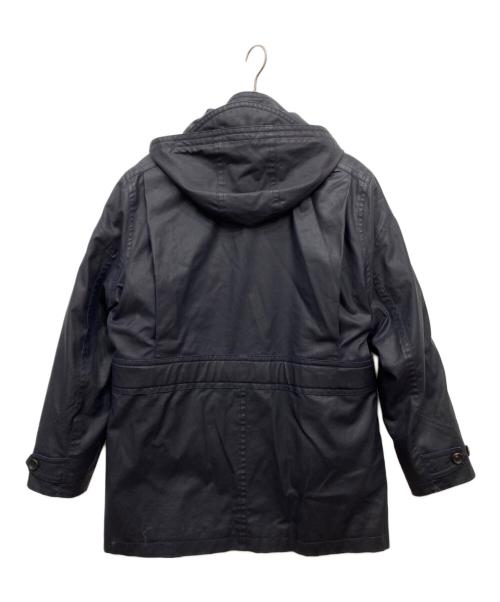 dunhill（ダンヒル）dunhill (ダンヒル) ポリ加工ライナー付コート ネイビー サイズ:Sの古着・服飾アイテム