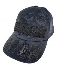 SUPREME（シュプリーム）の古着「25SS LEATHER APPLIQUE PANEL CAP」｜ブラック