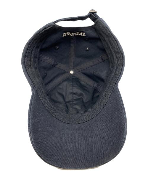SUPREME（シュプリーム）Supreme (シュプリーム) 25SS LEATHER APPLIQUE PANEL CAP ブラックの古着・服飾アイテム