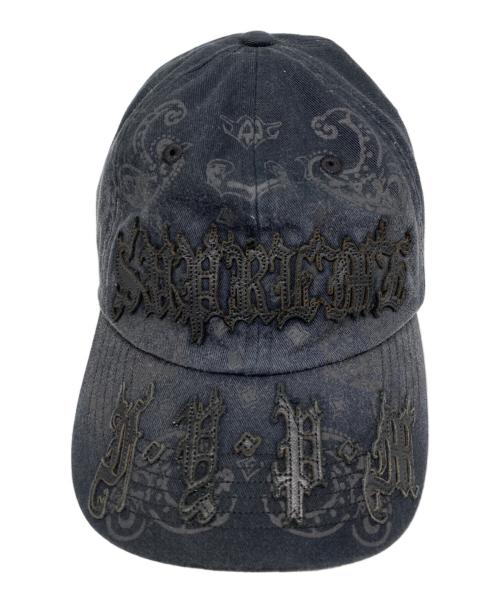 SUPREME（シュプリーム）Supreme (シュプリーム) 25SS LEATHER APPLIQUE PANEL CAP ブラックの古着・服飾アイテム