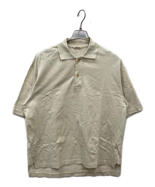 AURALEE（オーラリー）AURALEE (オーラリー) SUPER FINE COTTON SALT SHRINK PIQUE BIG POLO アイボリー サイズ:4の古着・服飾アイテム