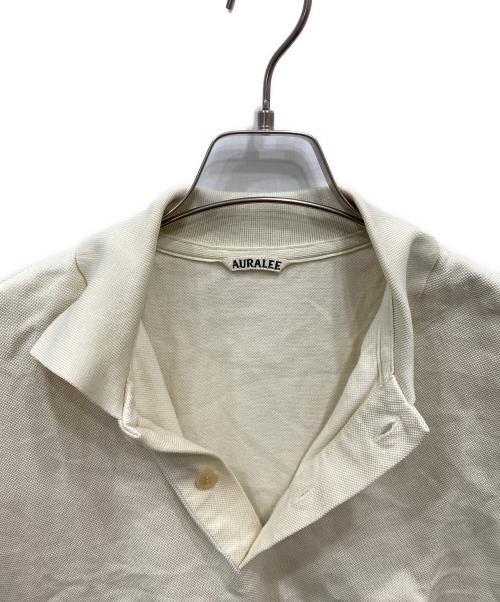 AURALEE（オーラリー）AURALEE (オーラリー) SUPER FINE COTTON SALT SHRINK PIQUE BIG POLO アイボリー サイズ:4の古着・服飾アイテム