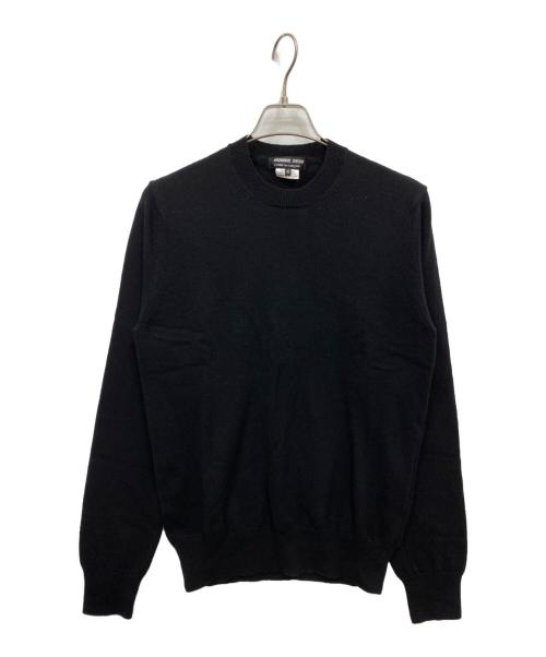 COMME des GARCONS HOMME DEUX（コムデギャルソン オム ドゥ）COMME des GARCONS HOMME DEUX (コムデギャルソン オム ドゥ) クルーネックニット ブラック サイズ:Mの古着・服飾アイテム