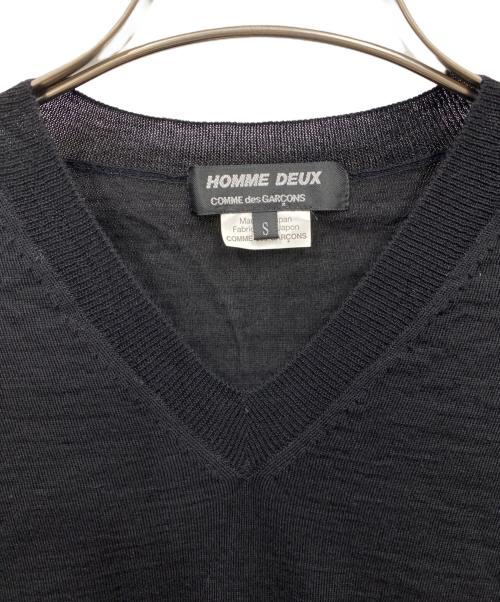 COMME des GARCONS HOMME DEUX（コムデギャルソン オム ドゥ）COMME des GARCONS HOMME DEUX (コムデギャルソン オム ドゥ) ニット ブラック サイズ:Sの古着・服飾アイテム