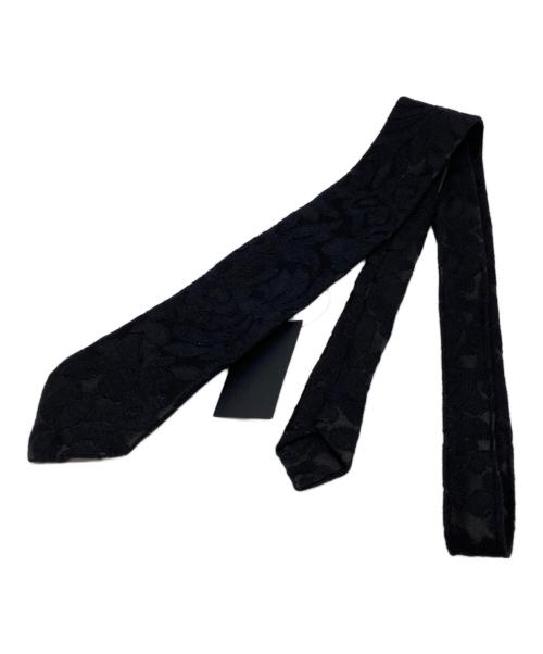 COMME des GARCONS HOMME DEUX（コムデギャルソン オム ドゥ）COMME des GARCONS HOMME DEUX (コムデギャルソン オム ドゥ) ジャガードネクタイ ブラック サイズ:FREEの古着・服飾アイテム