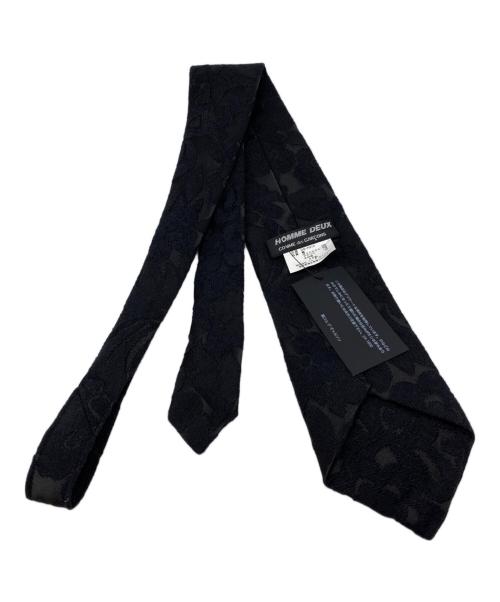 COMME des GARCONS HOMME DEUX（コムデギャルソン オム ドゥ）COMME des GARCONS HOMME DEUX (コムデギャルソン オム ドゥ) ジャガードネクタイ ブラック サイズ:FREEの古着・服飾アイテム