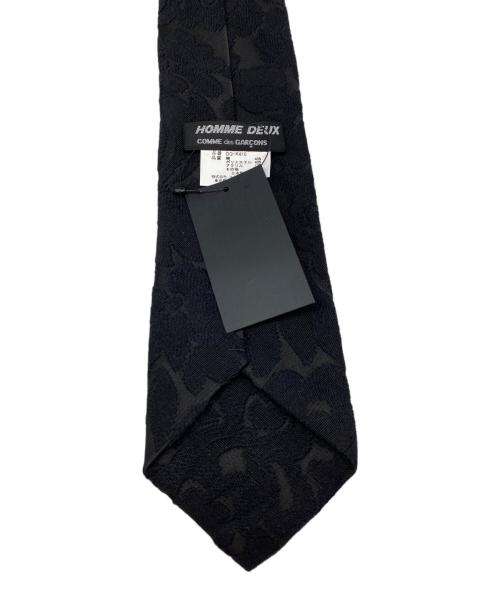 COMME des GARCONS HOMME DEUX（コムデギャルソン オム ドゥ）COMME des GARCONS HOMME DEUX (コムデギャルソン オム ドゥ) ジャガードネクタイ ブラック サイズ:FREEの古着・服飾アイテム