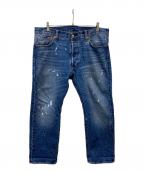 LEVI'S PReMIUM×JOURNAL STANDARDリーバイス プレミアム×ジャーナルスタンダード）の古着「ペイント加工デニムパンツ」｜インディゴ