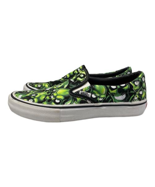 VANS（ヴァンズ）VANS (ヴァンズ) Supreme (シュプリーム) 18SS Skull Pile Slip On グリーン サイズ:UK7.5の古着・服飾アイテム