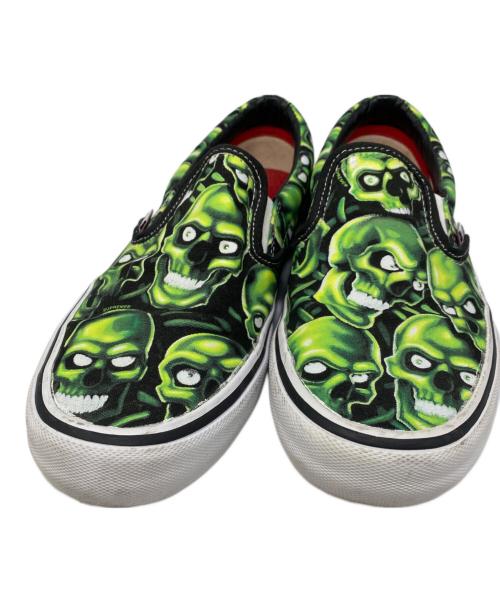 VANS（ヴァンズ）VANS (ヴァンズ) Supreme (シュプリーム) 18SS Skull Pile Slip On グリーン サイズ:UK7.5の古着・服飾アイテム