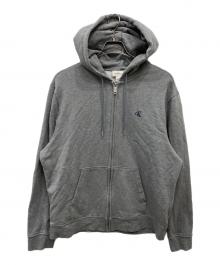 Calvin Klein Jeans（カルバンクラインジーンズ）の古着「ジップパーカー」｜グレー