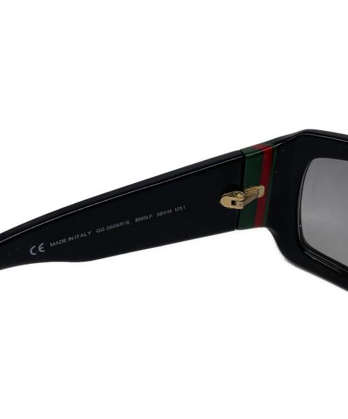 GUCCI（グッチ）GUCCI (グッチ) シェリーラインサングラス ブラック サイズ:58□14-125の古着・服飾アイテム