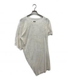 MM6 Maison Margiela（エムエムシックスメゾンマルジェラ）の古着「アーカイブプリント柄ドレス」｜ホワイト