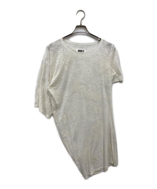MM6 Maison Margiela（エムエムシックスメゾンマルジェラ）MM6 Maison Margiela (エムエムシックスメゾンマルジェラ) アーカイブプリント柄ドレス ホワイト サイズ:Mの古着・服飾アイテム