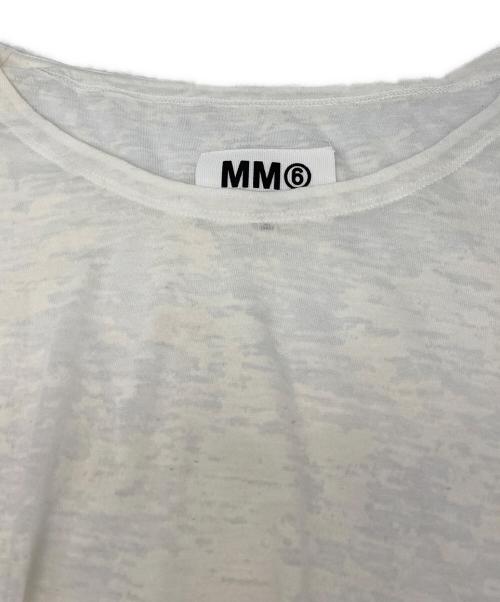 MM6 Maison Margiela（エムエムシックスメゾンマルジェラ）MM6 Maison Margiela (エムエムシックスメゾンマルジェラ) アーカイブプリント柄ドレス ホワイト サイズ:Mの古着・服飾アイテム