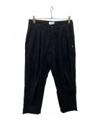 WTAPSダブルタップス）の古着「TUCK TROUSERS COTTON FLANNEL」｜ブラック