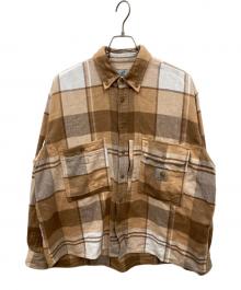Carhartt WIP×Invincible（カーハート ワーク イン プログレス×インヴィンシブル）の古着「L/S WORK SHIRT MAX」｜ベージュ