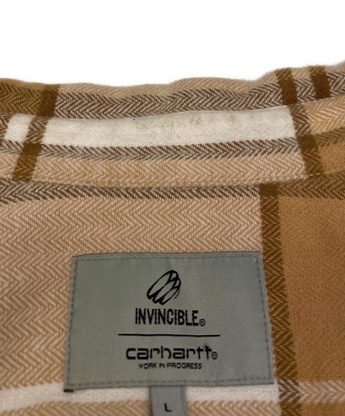 Carhartt WIP（カーハート ワーク イン プログレス）Carhartt WIP (カーハート ワーク イン プログレス) Invincible (インヴィンシブル) L/S WORK SHIRT MAX ベージュ サイズ:Lの古着・服飾アイテム