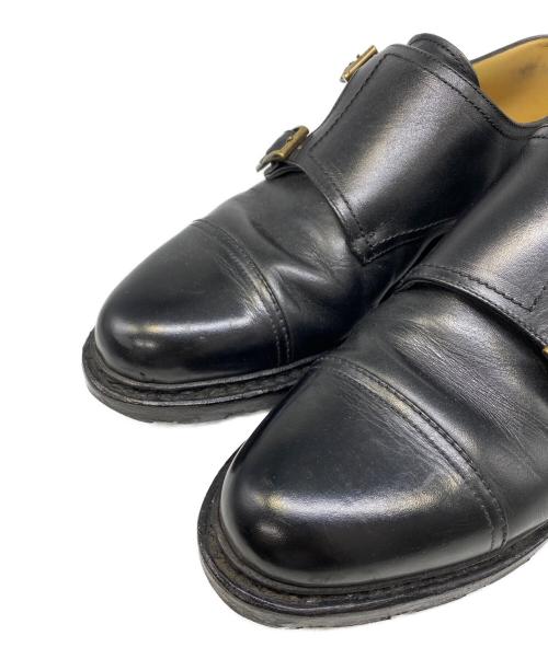 PARABOOT（パラブーツ）PARABOOT (パラブーツ) ダブルモンクシューズ ブラック サイズ:8の古着・服飾アイテム