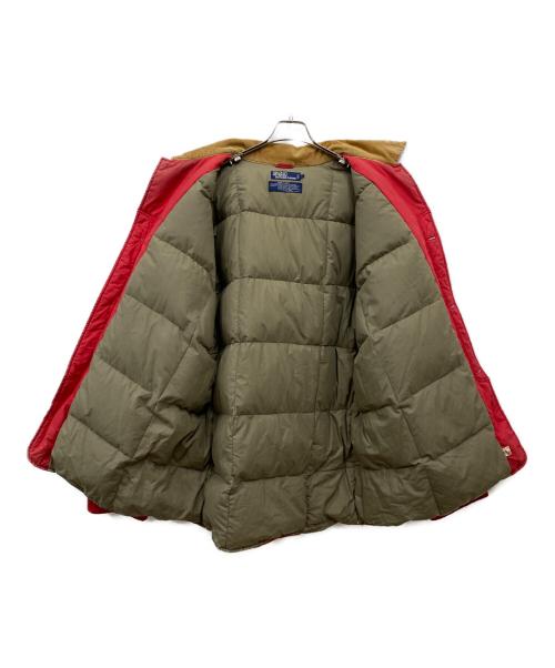 POLO RALPH LAUREN（ポロ・ラルフローレン）POLO RALPH LAUREN (ポロ・ラルフローレン) ハンティング ダウンジャケット レッド サイズ:XLの古着・服飾アイテム