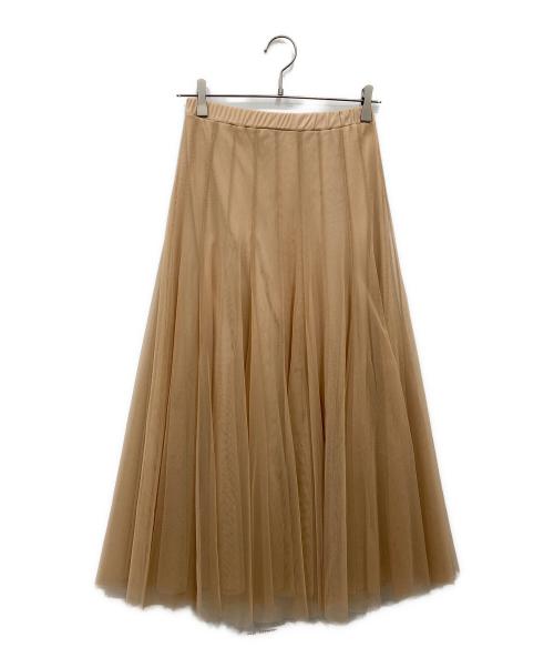 TORANOI（トラノイ）TORANOI (トラノイ) サーキュラーチュールスカート ベージュ サイズ:1の古着・服飾アイテム
