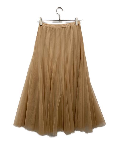 TORANOI（トラノイ）TORANOI (トラノイ) サーキュラーチュールスカート ベージュ サイズ:1の古着・服飾アイテム