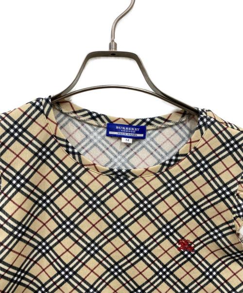 BURBERRY BLUE LABEL（バーバリー ブルー レーベル）BURBERRY BLUE LABEL (バーバリー ブルー レーベル) ノヴァチェック柄ノースリーブブラウス ベージュ サイズ:Mの古着・服飾アイテム