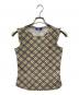 BURBERRY BLUE LABEL（バーバリー ブルー レーベル）の古着「ノヴァチェック柄ノースリーブブラウス」｜ベージュ