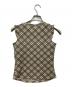 BURBERRY BLUE LABEL (バーバリー ブルー レーベル) ノヴァチェック柄ノースリーブブラウス ベージュ サイズ:M：8000円