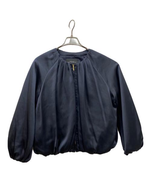green label relaxing（グリーンレーベルリラクシング）green label relaxing (グリーンレーベルリラクシング) ノーカラーブルゾン ネイビー サイズ:FREEの古着・服飾アイテム