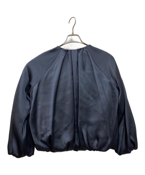 green label relaxing（グリーンレーベルリラクシング）green label relaxing (グリーンレーベルリラクシング) ノーカラーブルゾン ネイビー サイズ:FREEの古着・服飾アイテム